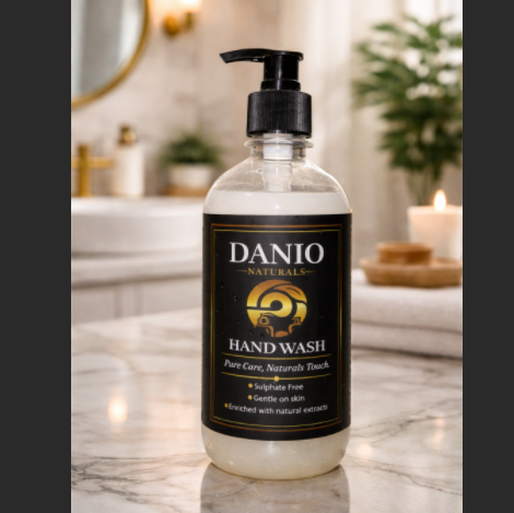 Danio Naturals Premium Hand Wash – Gentle, Sulphate-Free Cleanser with Natural Extracts